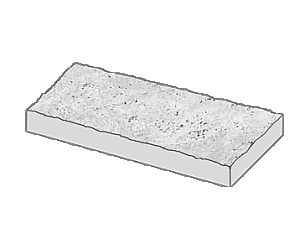 Steinzeichnung Santuro Terrassenplatte