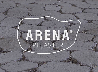 Videostandbild mit dem Logo ARENA Pflastersteine