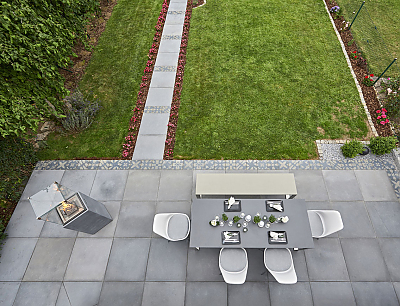 Terrasse mit CEMENTO Terrassenplatten