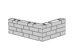 Steinzeichnung Santuro Mini-Landhausmauer