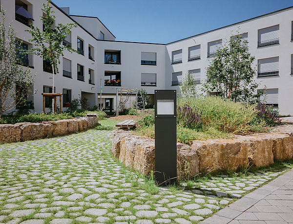 Penta Quartier in Reutlingen mit Arena Vegetationfugensteinen