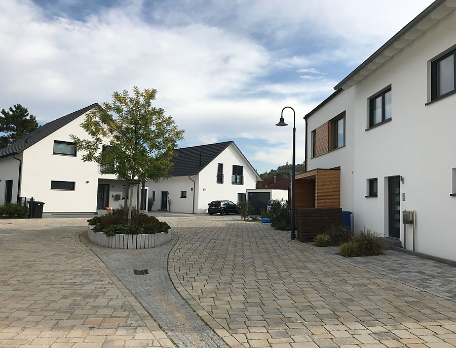 TEGULA Pflastersteine verlegt im Wohngebiet Moorblick in Weingarten