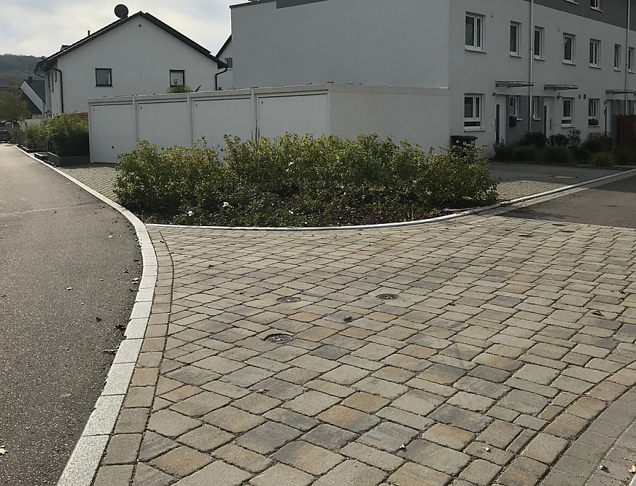TEGULA Pflastersteine verlegt im Wohngebiet Moorblick in Weingarten