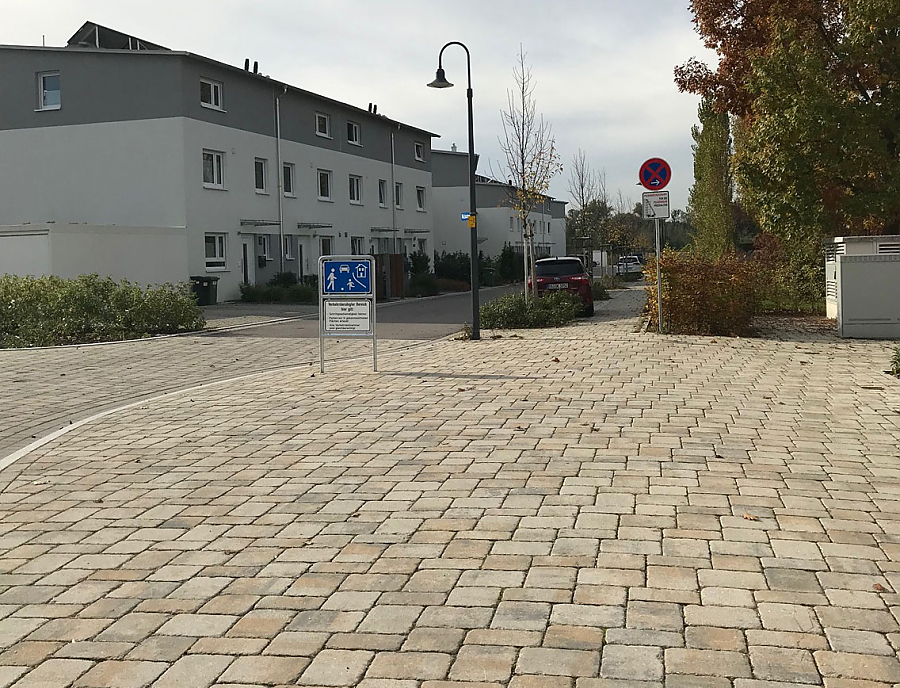 TEGULA Pflastersteine verlegt im Wohngebiet Moorblick in Weingarten