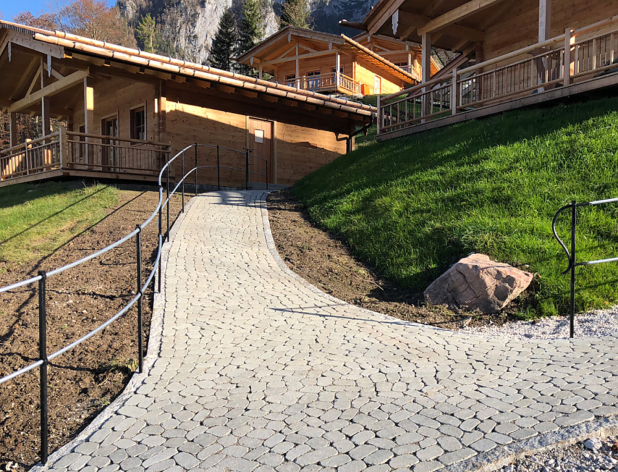 Almdorf in Schönau mit ARENA Pflastersteinen