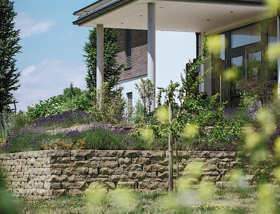 Garten SANTURO ökologische Weinbergmauer Nr. 58 Schilfsand