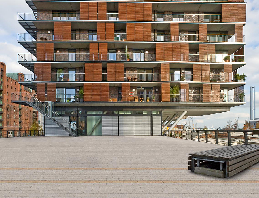 REDOTTO-RC Pflaster Nr. 127 RC 1-Naturgrau + REDOTTO-RC Pflaster Nr. 212 RC 2-Graun