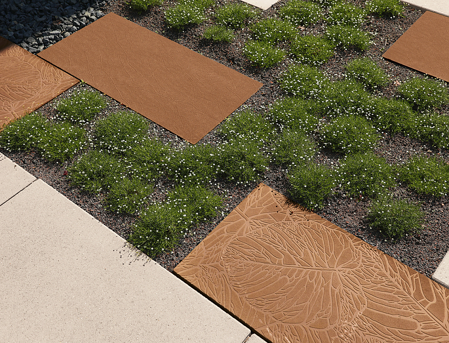 FERRO CONCRETE Terrassenplatten mit Struktur 1.0 und Struktur 2.0
