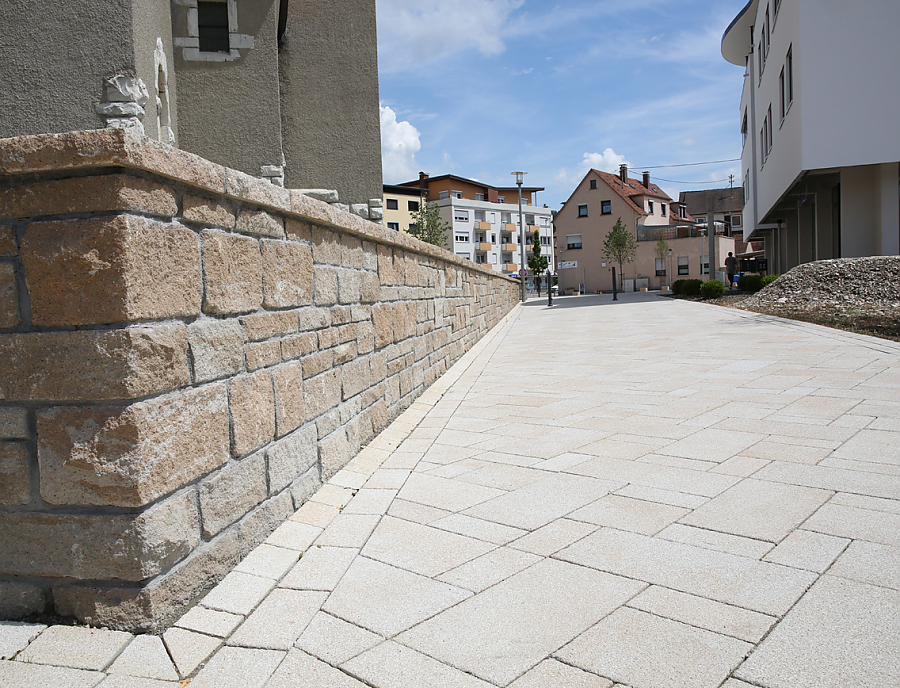 ARCADO Pflastersteine am Kirchplatz Geislingen