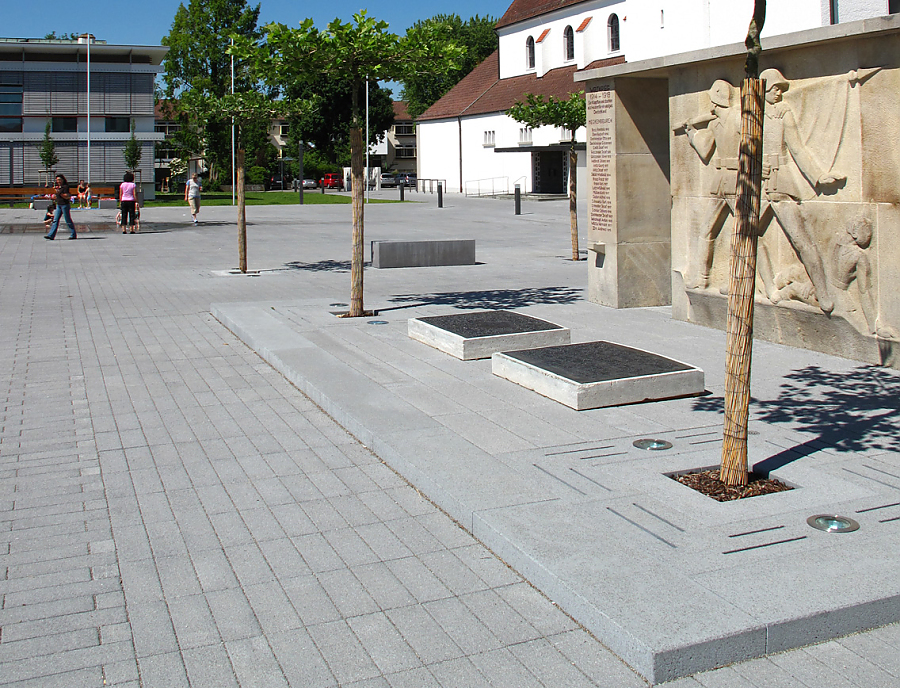 Anwendung von ARCADO Pflastersteinen in Meckenbeuren