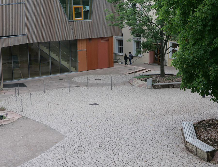 Anwendung von ARENA Pflastersteine bei der Waldorfschule Stuttgart