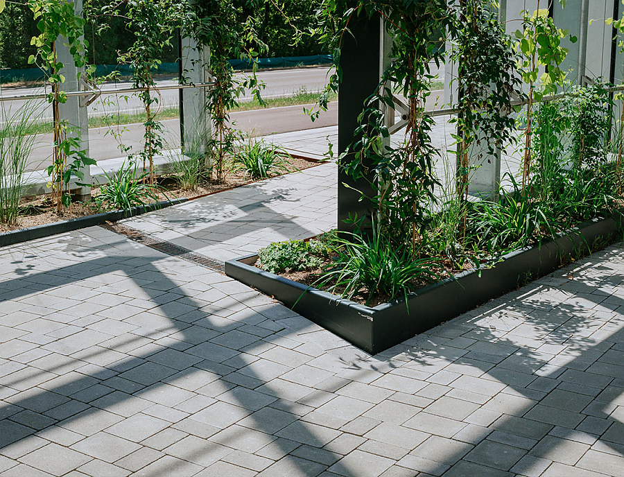 Penta Quartier in Reutlingen mit Twist Pflastersteinen