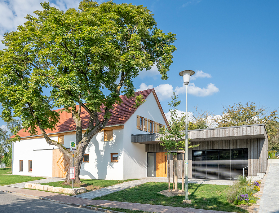 Dorfstadel in Kruppach mit Arena Pflastersteinen