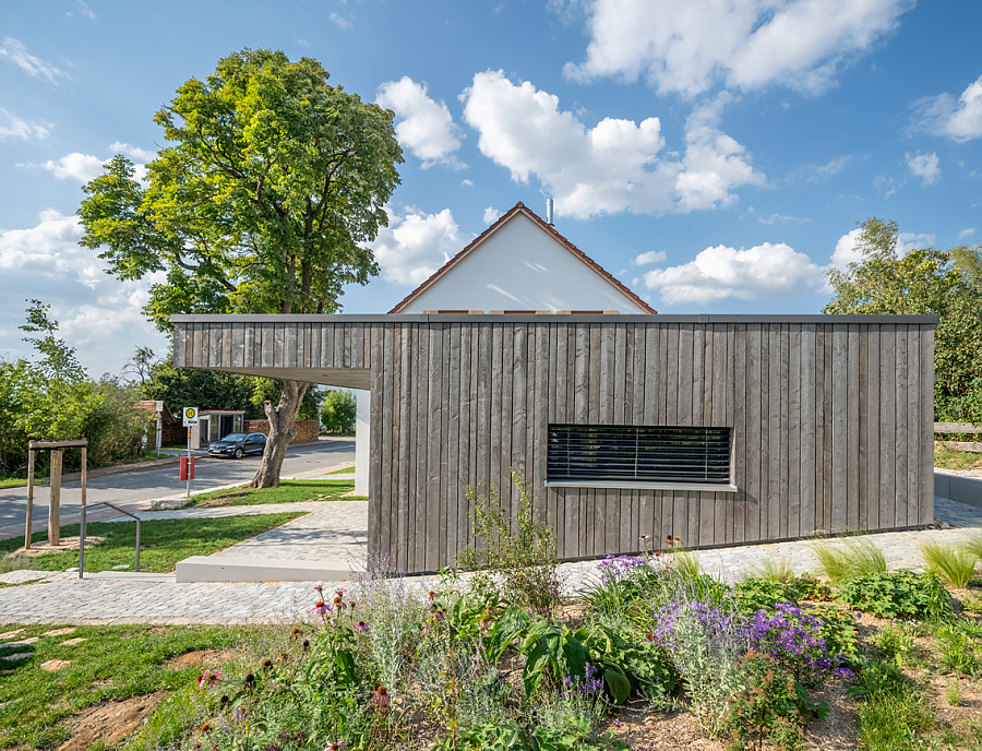 Dorfstadel in Kruppach mit Arena Pflastersteinen