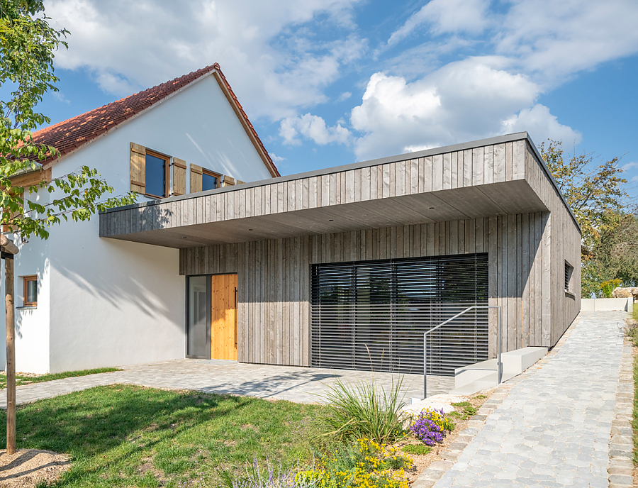 Dorfstadel in Kruppach mit Arena Pflastersteinen