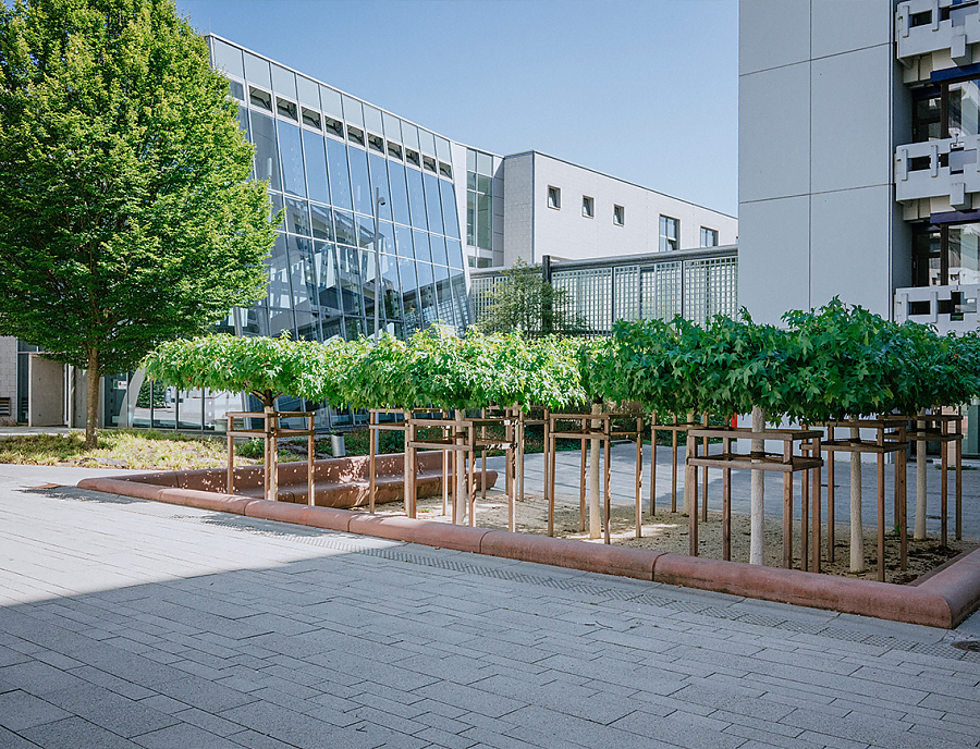 Innenhof der HFV mit Lambada Forte Pflastersteinen