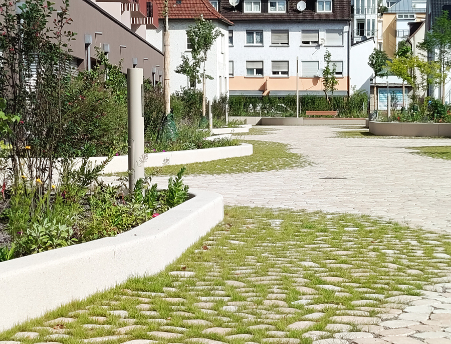 Scheffelareal Singen mit ARENA Pflastersteinen