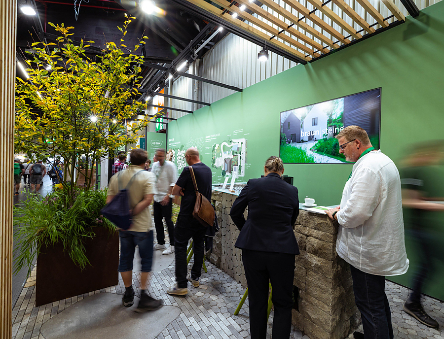 Messestand auf der Messe GaLaBau 2026
