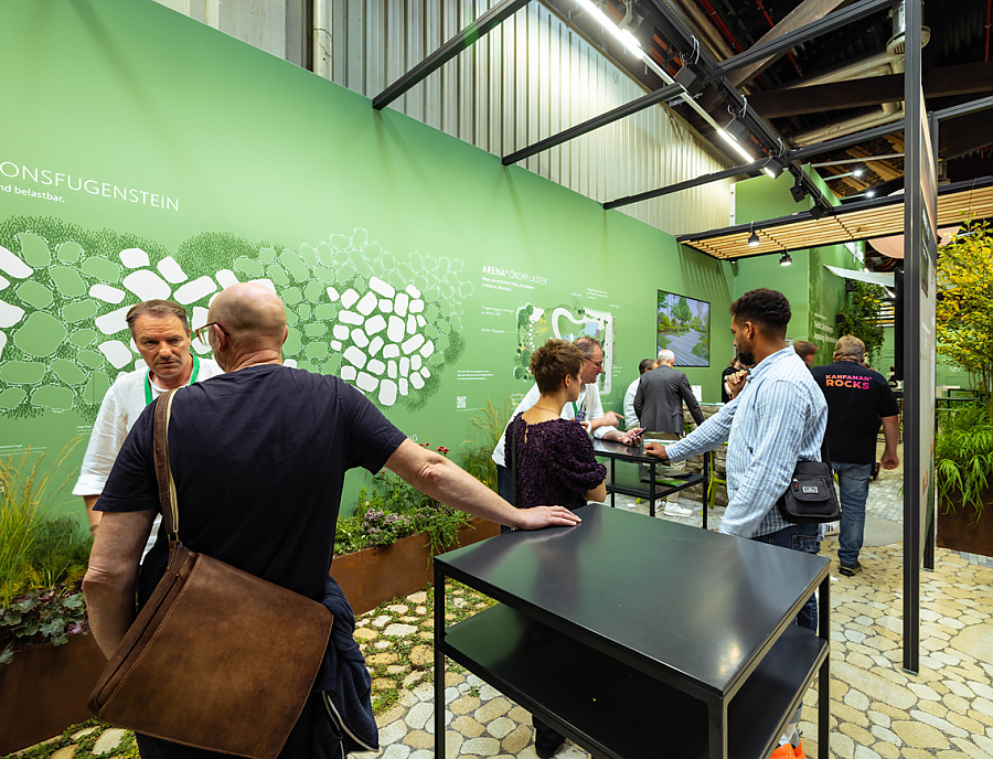 Messestand auf der Messe GaLaBau 2026