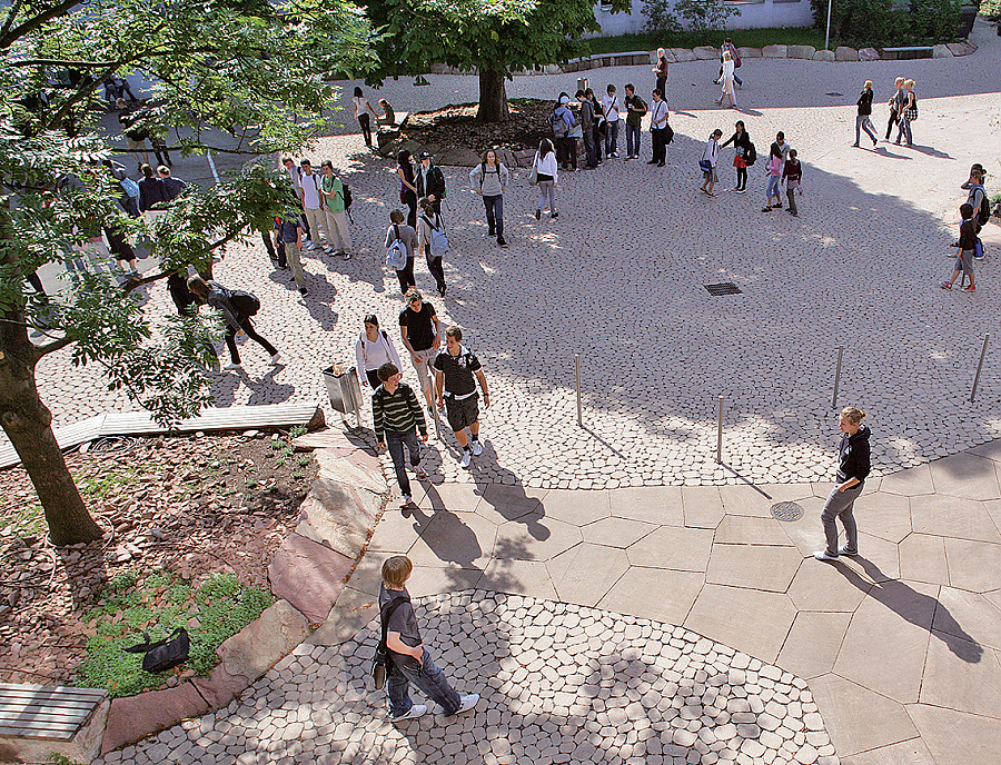 ARENA Pflastersteine Waldorfschule Stuttgart Anwendung ARENA Pflastersteine Stuttgart