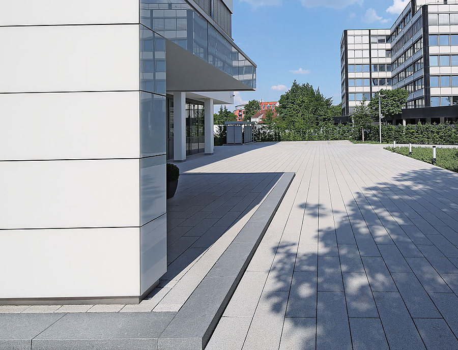 ARCADO Steine und SPIRELL Steine Verlagshaus Nürnberg Anwendung ARCADO Steine und SPIRELL Steine Nürnberg