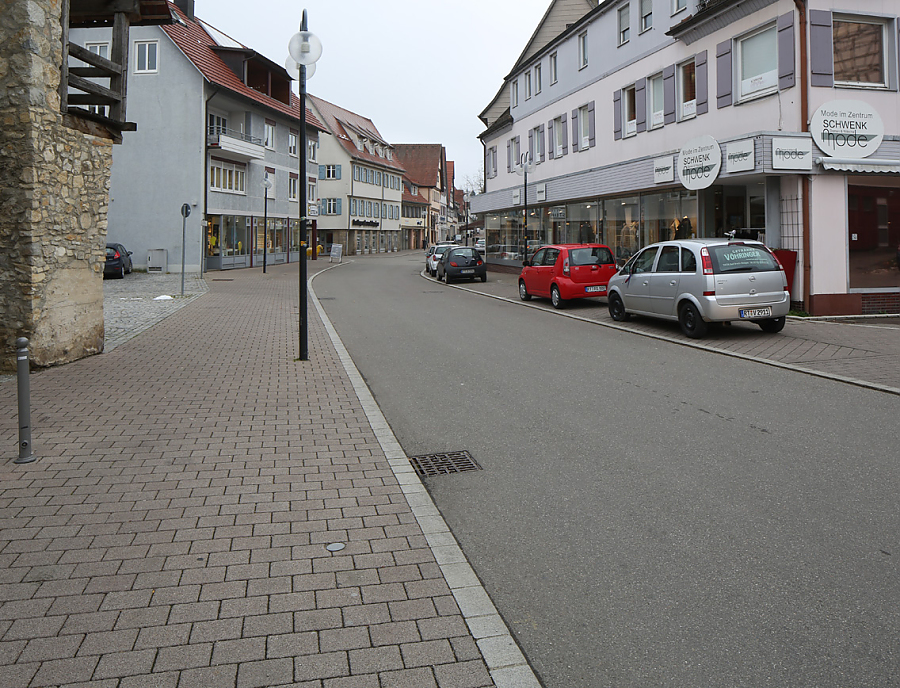 TESCADO Pflastersteine in der Ortsmitte Münsingen