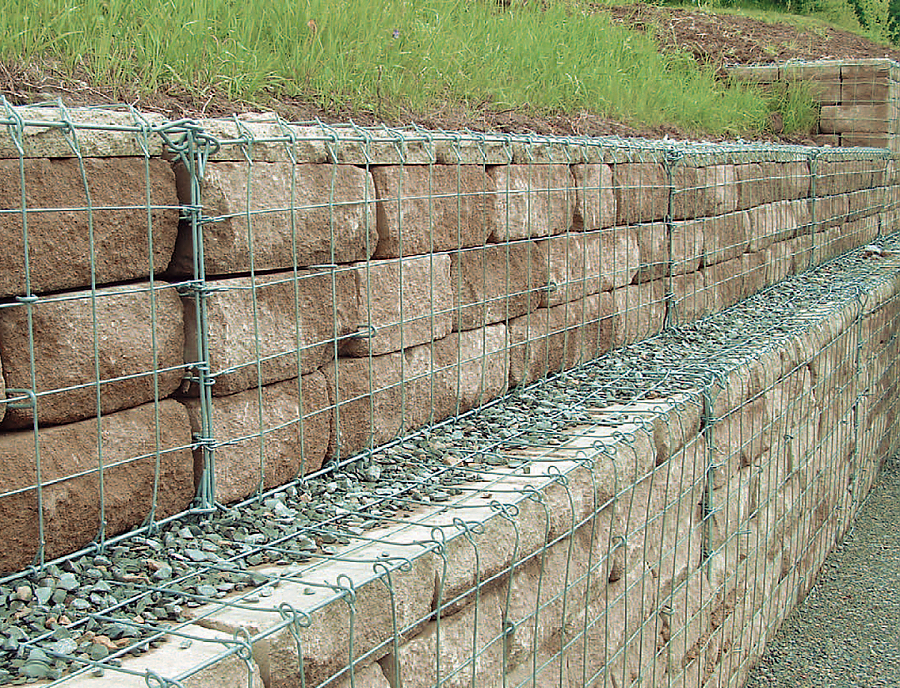 SANTURO Weinbergmauern Gabionenbauweise Berglen-Öschelbronn Anwendung SANTURO Weinbergmauer Gabionenbauweise