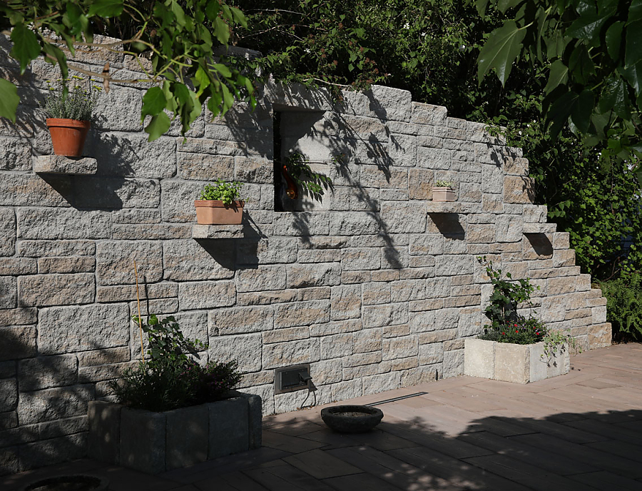 Gartenmauer SANTURO Landhausmauer