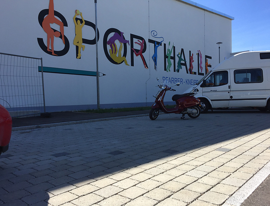 TEGULA Drainfugenstein bei der Dreifachturnhalle in Bad Wörishofen