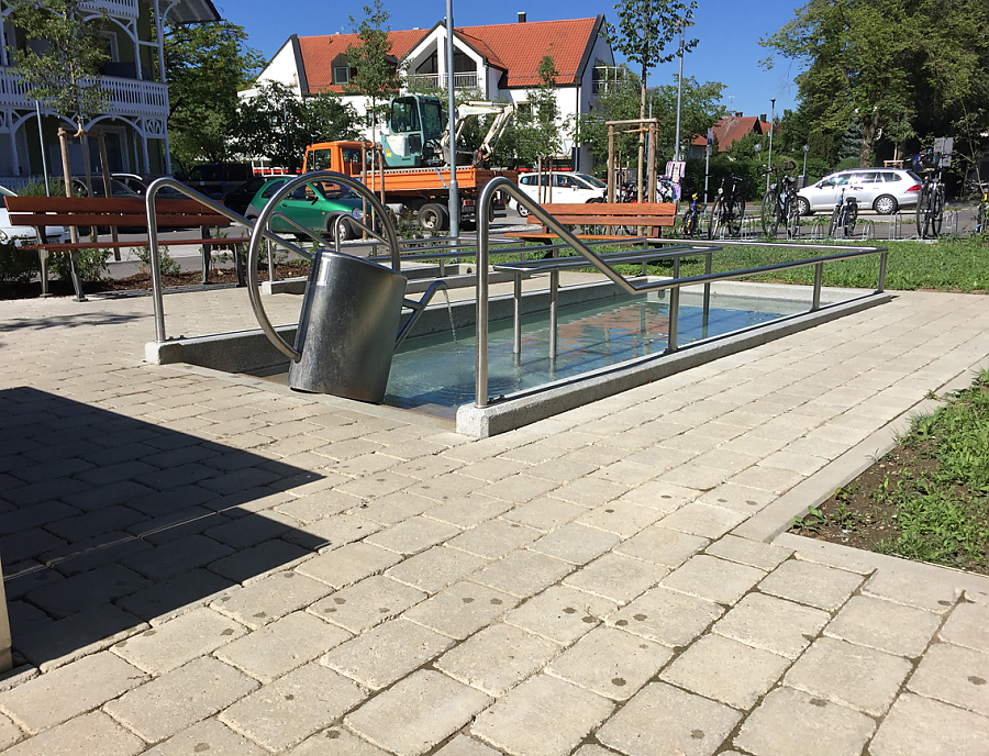 TEGULA Drainfugenstein bei der Dreifachturnhalle in Bad Wörishofen