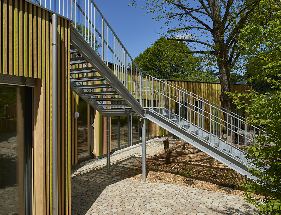 Anwendung von ARENA Pflastersteine beim Stöckach Kindergarten Stuttgart