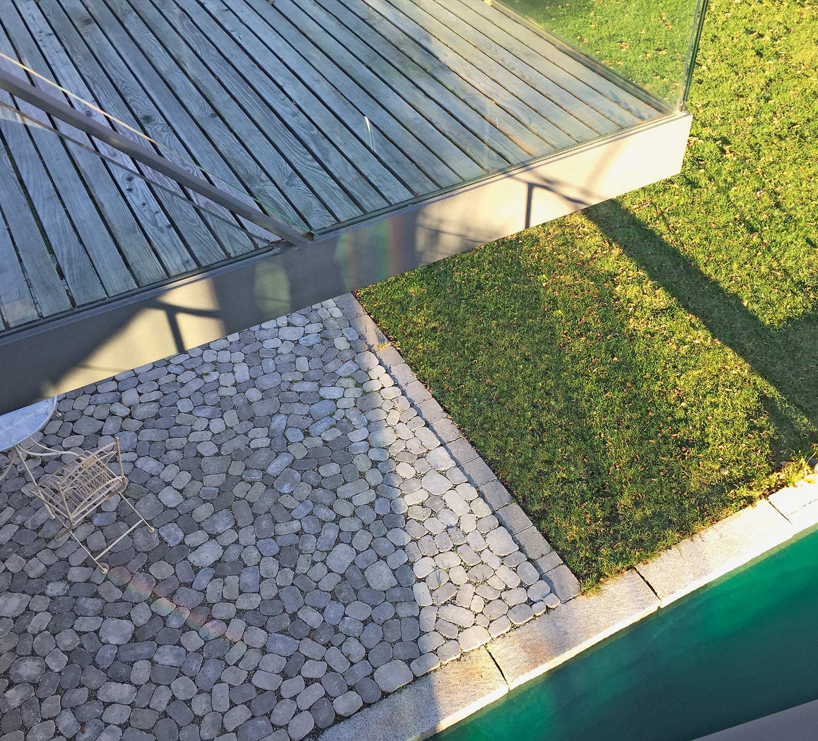 Terrasse mit ARENA Pflastersteinen
