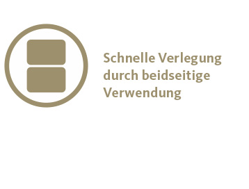 Icon: Schnelle Verlegung durch beidseitige Verwendung