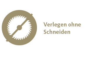 Icon: Verlegen ohne Schneiden