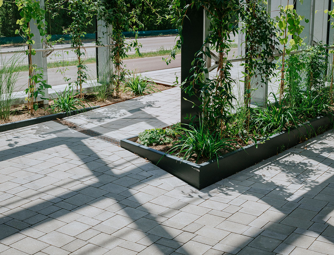 Penta Quartier in Reutlingen mit Twist Pflastersteinen