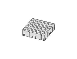 Steinzeichnung Bodenindikator mit Noppenstruktur