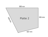 Steinzeichnung Podium Architektur Polygonal-Platte