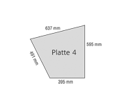 Steinzeichnung Podium Architektur Polygonal-Platte