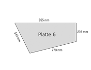 Steinzeichnung Podium Architektur Polygonal-Platte