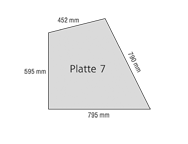 Steinzeichnung Podium Architektur Polygonal-Platte