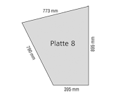 Steinzeichnung Podium Architektur Polygonal-Platte