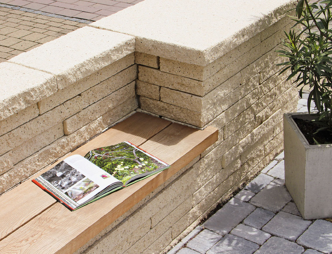 Bau-Tipps Mauerbau CULT Mauer als Sitzgelegenheit