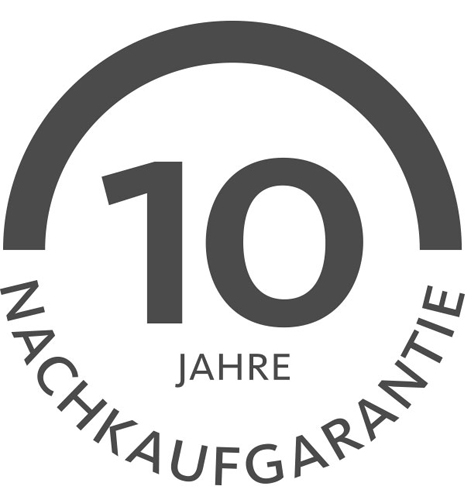 Symbol 10 Jahre Nachkauf-Garantie
